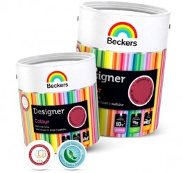 Farba lateksowa do ścian i sufitów - Beckers Designer Colour ALMOND 2,5 l